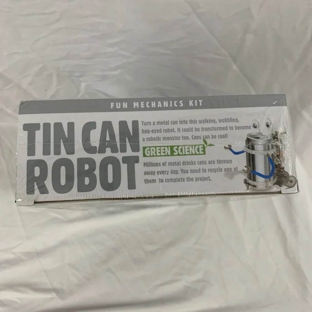 Tin Can Robot Kit Green Science 4M FUN Mechanics Kit New Sealed Box